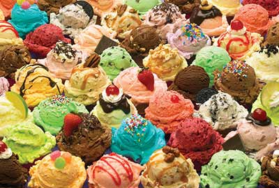 Mouth watering ice cream selection!